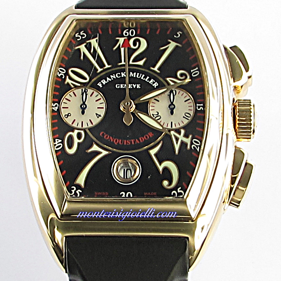 Franck Muller Conquistador cassa 41 X 35 mm oro rosa 750/1000 18 kt ref. 8002 CC.