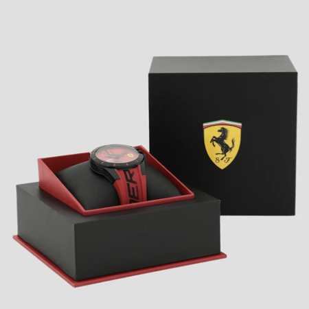 OROLOGIO RED REV ROSSO PICCOLO CON DETTAGLI NERI