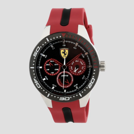 OROLOGIO RED REV T NERO CON DETTAGLI ROSSI