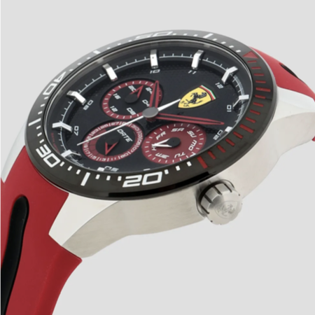 OROLOGIO RED REV T NERO CON DETTAGLI ROSSI