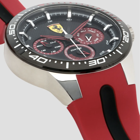 OROLOGIO RED REV T NERO CON DETTAGLI ROSSI